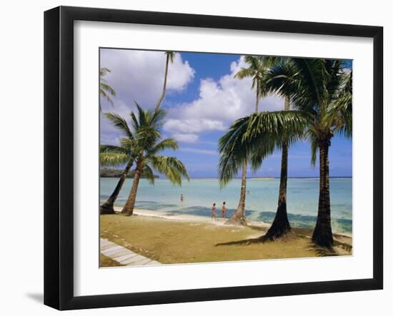 Beach at the Dai Ichi Hotel, Guam, Marianas Islands-Ken Gillham-Framed Photographic Print