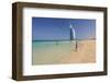 Beach at the Mina A'Salam Hotel Madinat Jumeirah with View towards Burj al Arab-null-Framed Art Print