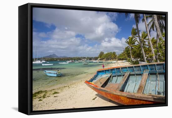 Beach at Trou D'Eau Douce, Flacq, East Coast, Mauritius-Jon Arnold-Framed Stretched Canvas