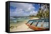 Beach at Trou D'Eau Douce, Flacq, East Coast, Mauritius-Jon Arnold-Framed Stretched Canvas