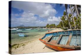 Beach at Trou D'Eau Douce, Flacq, East Coast, Mauritius-Jon Arnold-Stretched Canvas