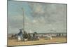 Beach at Trouville, 1864-5-Eugene Louis Boudin-Mounted Giclee Print