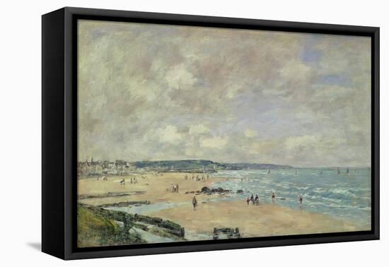 Beach at Trouville, 1893-Eugène Boudin-Framed Stretched Canvas