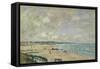 Beach at Trouville, 1893-Eugène Boudin-Framed Stretched Canvas