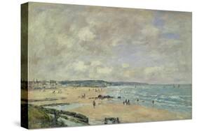 Beach at Trouville, 1893-Eugène Boudin-Stretched Canvas