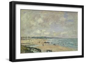 Beach at Trouville, 1893-Eugène Boudin-Framed Giclee Print