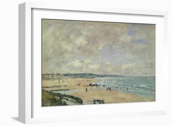 Beach at Trouville, 1893-Eugène Boudin-Framed Giclee Print