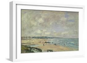 Beach at Trouville, 1893-Eugène Boudin-Framed Giclee Print