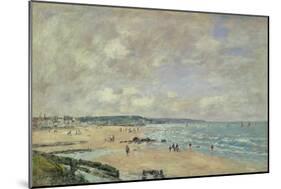 Beach at Trouville, 1893-Eugène Boudin-Mounted Giclee Print