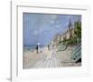 Beach at Trouville-Claude Monet-Framed Art Print