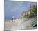 Beach at Trouville-Claude Monet-Mounted Art Print