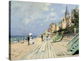 Beach at Trouville-Claude Monet-Stretched Canvas