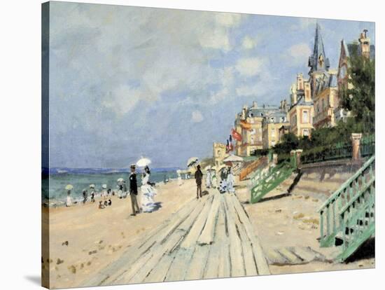 Beach at Trouville-Claude Monet-Stretched Canvas