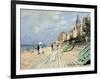 Beach at Trouville-Claude Monet-Framed Giclee Print