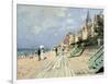 Beach at Trouville-Claude Monet-Framed Giclee Print