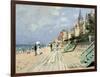 Beach at Trouville-Claude Monet-Framed Giclee Print