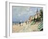 Beach at Trouville-Claude Monet-Framed Giclee Print