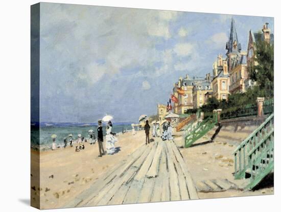 Beach at Trouville-Claude Monet-Stretched Canvas