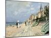 Beach at Trouville-Claude Monet-Mounted Premium Giclee Print