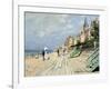 Beach at Trouville-Claude Monet-Framed Giclee Print