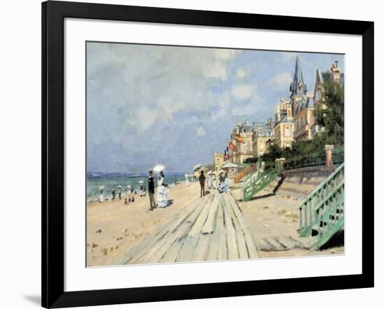 Beach at Trouville-Claude Monet-Framed Giclee Print