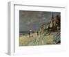 Beach at Trouville-Claude Monet-Framed Giclee Print