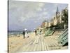 Beach At Trouville-Claude Monet-Stretched Canvas