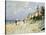 Beach At Trouville-Claude Monet-Stretched Canvas