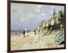 Beach At Trouville-Claude Monet-Framed Art Print