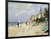 Beach At Trouville-Claude Monet-Framed Art Print