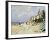 Beach At Trouville-Claude Monet-Framed Art Print