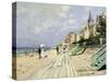 Beach At Trouville-Claude Monet-Stretched Canvas