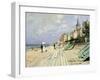 Beach At Trouville-Claude Monet-Framed Art Print