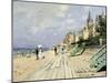 Beach At Trouville-Claude Monet-Mounted Art Print