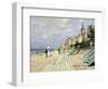 Beach At Trouville-Claude Monet-Framed Art Print