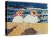 Beach at Valencia-Joaqu?n Sorolla y Bastida-Stretched Canvas