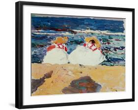 Beach at Valencia-Joaqu?n Sorolla y Bastida-Framed Giclee Print