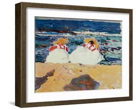 Beach at Valencia-Joaqu?n Sorolla y Bastida-Framed Giclee Print