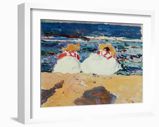 Beach at Valencia-Joaqu?n Sorolla y Bastida-Framed Giclee Print