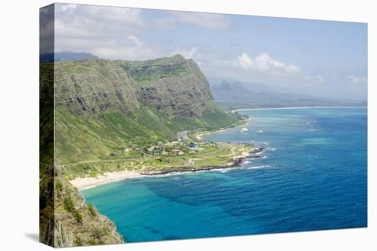 Beach at Waimanalo Bay, Windward Coast, Oahu, Hawaii, United States of America, Pacific-Michael DeFreitas-Stretched Canvas
