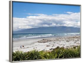 Beach at Westport, West Coast, South Island, New Zealand-David Wall-Framed Photographic Print