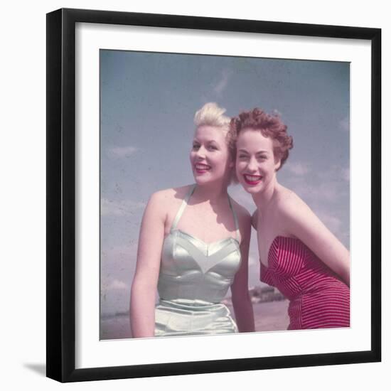 Beach Babes-null-Framed Photographic Print