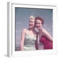 Beach Babes-null-Framed Photographic Print