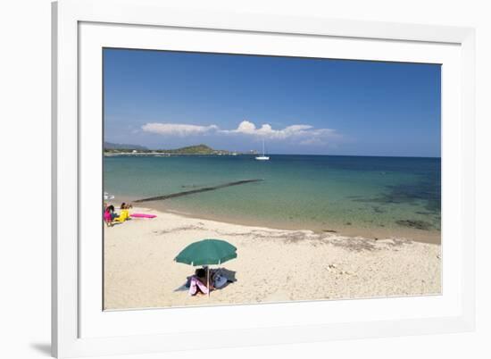 Beach, Baia Di Nora, Cagliari, Sardinia, Italy, Mediterranean, Europe-John-Framed Photographic Print