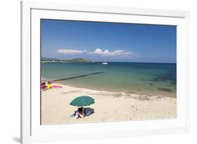 Beach, Baia Di Nora, Cagliari, Sardinia, Italy, Mediterranean, Europe-John-Framed Photographic Print