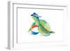 Beach Ball Turtle-Lanie Loreth-Framed Art Print