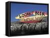 Beach Bar Sign, Grand Cayman, Cayman Islands, Caribbean-Walter Bibikow-Framed Stretched Canvas