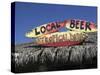 Beach Bar Sign, Grand Cayman, Cayman Islands, Caribbean-Walter Bibikow-Stretched Canvas