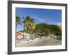 Beach Bars at Frigate Bay Southside, St. Kitts, Caribbean-Greg Johnston-Framed Photographic Print