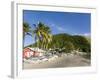 Beach Bars at Frigate Bay Southside, St. Kitts, Caribbean-Greg Johnston-Framed Photographic Print